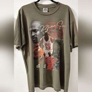 Pro 5 Athletic Michael Jordan Player Olive Graphic T-Shirt